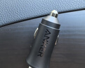 ANKER安克車(chē)載充電器30W汽車(chē)點(diǎn)煙器快充頭轉換器三口大功率車(chē)充適用華為小米蘋(píng)果17安卓手機電腦 黑 曬單實(shí)拍圖