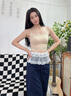 浪莎吊帶背心女自帶胸墊隱形粉底液內衣美背文胸一體式背心吊帶抹胸 曬單實(shí)拍圖