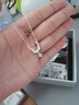 KZD老鳳凰925純銀碎銀子項鏈女簡(jiǎn)約氣質(zhì)碎冰冰鎖骨鏈閃鉆鋯石吊墜頸 碎冰冰項鏈/禮盒加證書(shū) 曬單實(shí)拍圖