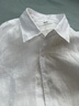 優(yōu)衣庫男裝女裝法國麻襯衫/長(cháng)袖襯衣亞麻26春夏新款482437 477641 482437/00白色 L 曬單實(shí)拍圖