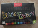 輝柏嘉（Faber-castell）  油性彩鉛 黑桿繪畫(huà)工具 畫(huà)畫(huà)套裝48色鐵盒 彩色鉛筆 畫(huà)筆 彩筆 文具 116448（附筆刨橡皮） 曬單實(shí)拍圖
