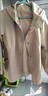 特體大碼中老年人春裝連帽風(fēng)衣外套女200斤胖mm媽媽春秋遮肚夾克 米白色 （正碼正拍） 6XL （推薦體重190-210斤） 曬單實(shí)拍圖