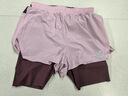 悅步二合一短褲訓練跑步女款三分褲假兩件帶內襯儲物短褲速干春夏新款 曬單實(shí)拍圖