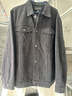 UR冬季新款男裝復古肌理感雙口袋排扣牛仔外套UMM850091 深灰 L 曬單實(shí)拍圖