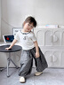 班喜迪女童短袖t恤夏季2026新款洋氣寶寶公主衣服夏裝兒童薄款童裝上衣 白色 90 曬單實(shí)拍圖