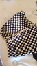 VANS范斯官方 亞洲藝術(shù)家聯(lián)名女子梭織短褲棋盤(pán)格運動(dòng)休閑褲 黑白棋盤(pán)格 L 曬單實(shí)拍圖