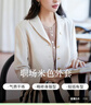 嬌鼎商場(chǎng)同款西裝外套女春季新溫婉氣質(zhì)簡(jiǎn)約通勤小個(gè)子短上衣CJJJ317 暖杏色CJJJ317T8 XL 曬單實(shí)拍圖