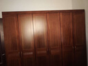 合夕中式胡桃木實(shí)木大衣柜臥室大容量家具收納柜現代簡(jiǎn)易櫥柜家具 六門(mén)衣柜 曬單實(shí)拍圖