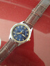 上海全自動(dòng)純機械表女士鎢鋼手表女夜光日歷防水進(jìn)口原裝 全自動(dòng)純機械女《E90藍底_棕色皮帶》透底雙歷夜光 曬單實(shí)拍圖