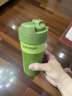 蘇泊爾（SUPOR）保溫杯咖啡杯男女款抗菌陶瓷覆層水杯大容量帶吸管高顏值杯子 曠野綠500ml 曬單實(shí)拍圖