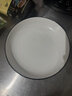 8英寸深盤(pán)陶瓷餐具玄月盤(pán)白蓮花盤(pán)子家用陶瓷餐具陶瓷盤(pán)子飯盤(pán) 1只玄月8英寸盤(pán) 曬單實(shí)拍圖