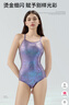 速安視SWANS泳衣女三角游泳衣舒適速干抗氯專(zhuān)業(yè)訓練修身溫泉泳裝 紫S 曬單實(shí)拍圖
