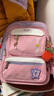 史努比（SNOOPY）書(shū)包小學(xué)生 兒童護脊減負4-6年級大容量背包女孩雙肩包 粉色大號 曬單實(shí)拍圖
