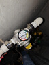 自來(lái)水減壓閥家用穩壓閥可調試YZ11X-16P不銹鋼支管減壓閥4分6分 不銹鋼DN20 6分 帶表 PPR熱熔接頭 閥體304不銹鋼材質(zhì) 曬單實(shí)拍圖