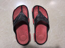 回力（Warrior）人字拖鞋男士沙灘鞋輕便舒適塑膠男鞋顆粒按摩拖鞋男 紅色 41 曬單實(shí)拍圖