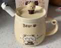 品喻（PINYU）杯子陶瓷馬克杯咖啡杯高顏值帶蓋勺創(chuàng  )意水杯茶杯男女家居館卡通熊 曬單實(shí)拍圖