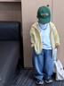 嘟嘟家兒童外套夏款男童長(cháng)袖上衣連帽夏裝女童外衣純色寶寶衣服童裝百搭 日光黃 100 曬單實(shí)拍圖