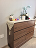 慕瀾實(shí)木超薄斗柜30cm五斗臥室靠墻長(cháng)條床尾極窄抽屜式收納儲物置物柜 【升級橡膠木材質(zhì)】六斗100*30*72.2CM 曬單實(shí)拍圖