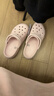 卡駱馳（CROCS）貝雅云彩女士洞洞鞋戶(hù)外休閑鞋|208186 裸粉-6PI 36 /37(230mm) 曬單實(shí)拍圖