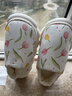 婧麒（JOYNCLEON）月子鞋產(chǎn)后春秋透氣拖鞋包跟軟底防滑孕婦產(chǎn)后鞋 38-39 jxz187983 曬單實(shí)拍圖