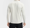 斐樂(lè ) 斐樂(lè )官方男裝針織長(cháng)袖上衣2025冬新款健身運動(dòng)半拉鏈基礎長(cháng)T 椰汁白卡其-LK M 170/92A/M 曬單實(shí)拍圖