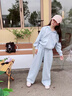 真維斯女童運動(dòng)套裝春季女大童春裝洋氣時(shí)髦衣服兒童2026新款百搭童裝 【運動(dòng)開(kāi)衫衛衣套裝】淺藍 140 曬單實(shí)拍圖