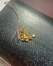 六福珠寶光影金足金熠光CNC工藝黃金吊墜不含項鏈單款計價(jià)GMG0001DS 0.81克(含工費125元) 許愿樹(shù) 曬單實(shí)拍圖