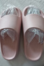 樸西香蕉船情侶涼拖鞋女浴室不易滑室內居家四季拖鞋男 淺粉 37-38 曬單實(shí)拍圖