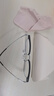 蔡司（ZEISS）鏡片近視眼鏡框男半框防藍光輻射可配帶散光度數眼睛女鈦合金鏡架 升級鈦材 黑銀 配colorein鏡片1.56防藍光 0-600度 曬單實(shí)拍圖