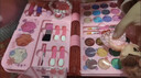奧智嘉兒童化妝品玩具女孩生日禮物彩妝化妝盒口紅指甲油公主過(guò)家家套裝 曬單實(shí)拍圖