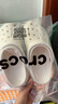 卡駱馳（CROCS）白鹿同款經(jīng)典閃耀云朵洞洞鞋女士休閑鞋沙灘鞋|207241 粉筆色-0WV 36 /37(230mm) 曬單實(shí)拍圖