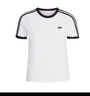 阿迪達斯（adidas）三葉草系列 女 3S TEE SLIM 短袖T恤 KD3683 白色 M 曬單實(shí)拍圖