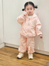 G.duck小黃鴨女童秋裝運動(dòng)套裝2025新款兒童開(kāi)衫衛衣兩件套女孩寶寶衣服 粉色 100 建議2~3歲【 90-100cm】cm 曬單實(shí)拍圖