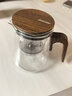 邦田（Bonston）磁吸玻璃內膽飄逸杯一鍵過(guò)濾泡茶壺茶水分離懶人簡(jiǎn)易可拆洗茶具 胡桃木800ml 曬單實(shí)拍圖