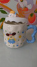 小狗馬克杯陶瓷情侶水杯生日禮物杯子高顏值女生伴手禮品 小狗杯全套【禮品盒】 1個(gè) 400ml 曬單實(shí)拍圖