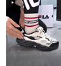 斐樂(lè )（FILA） 楊冪同款斐樂(lè )官方女鞋FERN 2S2026春新款蕨草鞋2S休閑鞋運動(dòng)鞋 藕灰/雪白-VS 37.5 曬單實(shí)拍圖