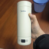 美的（Midea）便攜電熱水杯加熱杯電熱水壺保溫燒水杯350ml迷你旅行出差沖奶泡茶智能恒溫316L不銹鋼MK-DB35X22 曬單實(shí)拍圖