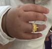 潮宏基 1歲生日快樂(lè )黃金戒指寶寶金戒指周歲禮物 計價(jià) 活圈口 2.1克 曬單實(shí)拍圖