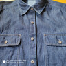 優(yōu)衣庫合作款/男裝女裝牛仔襯衫/水洗產(chǎn)品長(cháng)袖襯衣484245 68 深藍色 L 曬單實(shí)拍圖