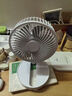 Hulker 大扇面桌面小風(fēng)扇USB可充電臺式辦公室學(xué)生宿舍床頭大風(fēng)力便攜電風(fēng)扇 升級七葉羽靜音風(fēng)扇 6寸插電款 曬單實(shí)拍圖