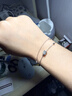 中國黃金（CHINA GOLD）雙層小蠻腰足銀手鏈女輕奢高級托帕石手飾品婦女節生日禮物送女友 【今/次日達】小蠻腰雙層托帕石手鏈 曬單實(shí)拍圖