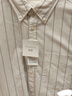 優(yōu)衣庫合作款/男裝女裝牛津紡寬松條紋襯衫/長(cháng)袖襯衣480802 31 米色 XL /180/108B 曬單實(shí)拍圖