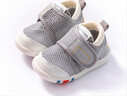婧麒（JOYNCLEON）嬰兒學(xué)步鞋男女寶寶涼鞋春夏嬰兒網(wǎng)鞋1到3歲軟底防滑小童穩鞋涼鞋 灰色【夏季款】 20 碼（內長(cháng)14.5cm腳長(cháng)14cm） 曬單實(shí)拍圖