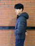 波司登26春季鴨絨輕薄羽絨服連帽三防科技男短款外套B260135007DS 曬單實(shí)拍圖