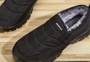 回力官方棉鞋男鞋冬季加絨加厚雪地靴男保暖防濺水一腳蹬男鞋爸爸鞋 黑色 42 曬單實(shí)拍圖