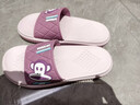 大嘴猴夏季新款外穿遛彎涼拖鞋女士家居室內浴室防滑厚底踩屎感拖鞋男士 紫色 38-39 標準碼 曬單實(shí)拍圖