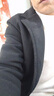 恒源祥冬季毛呢西服上衣男士加厚款外套韓版寬松羊狨高端西裝男呢子大衣 黑色 高端品質(zhì) XL 建議【125-140斤】 曬單實(shí)拍圖