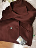 毛呢短款小西裝外套女羊毛秋冬新款時(shí)尚休閑小個(gè)子西服領(lǐng)大衣 紅咖色 S 適合90-110斤 曬單實(shí)拍圖