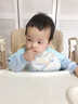 科巢寶寶吃飯圍兜嬰幼兒輔食無(wú)袖罩衣圍嘴防水防臟兒童飯兜反穿衣 【防水防污 一擦即凈】鯨游綺境 均碼【建議3個(gè)月-3歲】 曬單實(shí)拍圖
