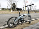 大行（DAHON）P10折疊自行車(chē)20英寸10速鋁合金成人通勤V剎 PAA003 消光灰藍 曬單實(shí)拍圖